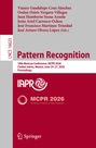 Buchtitel: Pattern Recognition. MCPR 2026, Ciudad Juárez, Mexiko, Konferenz, Springer Verlag, rote und graue Farbtöne.