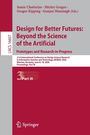"Design for Better Futures: Beyond the Science of the Artificial" mit Editorennamen, Konferenzdetails und Jahr. Springer-Logo.