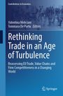 Buchcover: "Rethinking Trade in an Age of Turbulence", Herausgeber: Meliciani, De Portu, Springer-Logo unten.