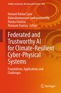 „Federated and Trustworthy AI for Climate-Resilient Cyber-Physical Systems“. Orange Hintergrund mit Zahnrad-Design. Springer-Logo.