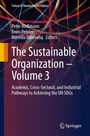 Text: "The Sustainable Organization - Volume 3." Farbige Linien auf dunklem Hintergrund. Springer-Logo unten.