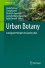 „Urban Botany: Ecological Principles for Green Cities“. Oben Pflanzentöpfe auf einem Balkon. Springer-Logo unten rechts.
