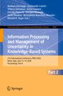 Information Processing and Management of Uncertainty in Knowledge-Based Systems, Buch