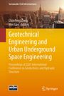 Text: "Geotechnical Engineering and Urban Underground Space Engineering" auf einem Buchcover mit Stadtbild im Hintergrund.