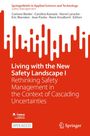 „Living with the New Safety Landscape I“, rote Hintergrundgrafik mit weißen, wellenförmigen Linien am oberen Rand.