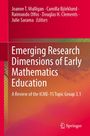"Emerging Research Dimensions of Early Mathematics Education: A Review of the ICME-15 Topic Group 3.1". Oben rote Töne.