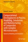 Buchtitel: "Computational Developments in Process Modeling, Simulation and Manufacturing of Composites with Complex Microstructures". Gelber Hintergrund mit geometrischen Formen.