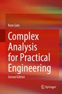"Kozo Sato: Complex Analysis for Practical Engineering, Second Edition." Roter Hintergrund mit unscharfen Verläufen.
