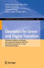 Geomatics for Green and Digital Transition, Buch