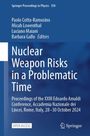 Titel: "Nuclear Weapon Risks in a Problematic Time". Blaue Buchseite mit weißen Texten. "Open Access" und Springer-Logo.