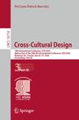 Titel: Cross-Cultural Design. Konferenzdetails: CCD 2026, Montreal. Logo mit Kopf und Headset. Springer-Logo unten.