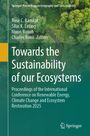 "Towards the Sustainability of our Ecosystems". Grün im Hintergrund mit Baumkronen. Springer Logo unten rechts.