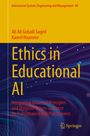 Oben gelber Bereich: Informationen zur Serie. Autoren: Ali Ali Gobaili Saged, Kamel Hayoune. Titel: "Ethics in Educational AI". Unten bunte Linien. Logo von Springer.