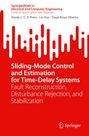 Titel: Sliding-Mode Control and Estimation for Time-Delay Systems. Rotes Design mit stilisierten Balken. Springer-Logo.