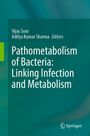 "Pathometabolism of Bacteria: Linking Infection and Metabolism" steht in weißer Schrift auf grünem Hintergrund. Springer-Logo.
