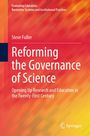 Reforming the Governance of Science von Steve Fuller; oranger Hintergrund mit diagonalen Linien, Springer-Logo unten.