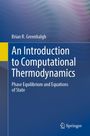 Titel: "An Introduction to Computational Thermodynamics". Autor: Brian R. Greenhalgh. Unten rechts: Springer-Logo. Hintergrund: Wellenmuster.
