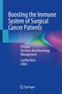 "Boosting the Immune System of Surgical Cancer Patients" in Weiß auf Blau; abstrakte farbige Formen; Springer-Logo unten.