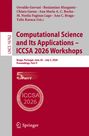 Computational Science and Its Applications - ICCSA 2026 Workshops, Buch