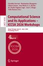 Computational Science and Its Applications - ICCSA 2026 Workshops, Buch