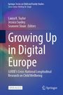 Springer-Buchcover: Titel "Growing Up in Digital Europe" mit buntem Hintergrund. Autoren: Taylor, Surdey, Sloan.