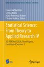 Buchtitel in Gelb: "Statistical Science: From Theory to Applied Research IV", darunter Herausgebernamen. Springer-Logo.