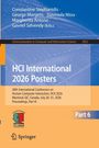 Titel: HCI International 2026 Posters. Konferenz in Montreal, 26.-31. Juli 2026. Darstellung mit blauen und orangen Elementen.