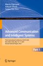 Titel: "Advanced Communication and Intelligent Systems," ICACIS 2024, New Delhi. Blauer Hintergrund, Springer-Logo.