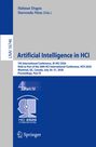 Titel: "Artificial Intelligence in HCI". Konferenzdaten: AI-HCI 2026, Montreal. Autoren: Helmut Degen, Stavroula Ntoa. Logo unten.
