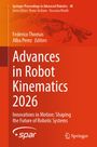 „Advances in Robot Kinematics 2026“. Rotes Cover, abstrakte robotische Hand. Springer und spar Logo unten.