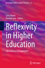"Reflexivity in Higher Education: Liberation or Entrapment?" steht in großer, weißer Schrift auf einem farbigen Hintergrund.
