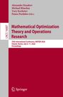 Text: Autoren; Titel: Mathematical Optimization Theory and Operations Research; Konferenzdetails. Springer-Logo unten.