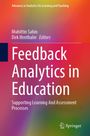 "Feedback Analytics in Education" steht zentral. Bunte, verschwommene Farben im Hintergrund. Unten rechts ein Springer-Logo.
