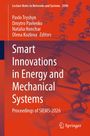 Text: Lecture Notes in Networks and Systems 2090. Smart Innovations in Energy and Mechanical Systems. Hintergrund: rot, netzartig.