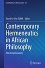 „Contemporary Hermeneutics in African Philosophy“ von David-Le-Duc Tiaha. Blaues Cover mit Springer-Logo.