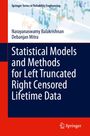 Titel: Statistical Models and Methods for Left Truncated Right Censored Lifetime Data. Autoren: Narayanaswamy Balakrishnan, Debanjan Mitra. Oben: "Springer Series in Reliability Engineering". Unten: Springer-Logo.