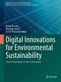 „Digital Innovations for Environmental Sustainability“ steht in großen Buchstaben. Hintergrund zeigt ein Solarpanel-Muster.