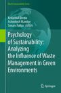 Wörter: Psychology of Sustainability. Grüner Hintergrund, Teil der Erde sichtbar, Springer-Logo unten rechts.