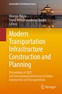 Titel: "Modern Transportation Infrastructure Construction and Planning". Ein Leuchtturm auf einem Steg bei Sonnenuntergang.