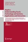 Cover der Konferenzschrift: "Haptics: Understanding Touch; Technology and Systems; Applications and Interaction".