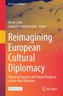 "Reimagining European Cultural Diplomacy" steht groß in der Mitte. Ein europaflaggenähnlicher Hintergrund dominiert.