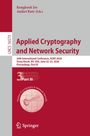 LNCS 16573. "Applied Cryptography and Network Security" von Kangook Jee, Aniket Kate. Springer-Logo unten.