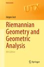 Titel: "Riemannian Geometry and Geometric Analysis, 8th Edition". Schrift groß, in Rot. Springer-Logo unten.