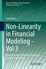 "Non-Linearity in Financial Modeling - Vol 3" von Sarit Maitra, Guide zu Machine Learning in Finanzanwendungen. Grün-blaues Design.