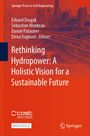 Titel: "Rethinking Hydropower: A Holistic Vision for a Sustainable Future". Rote Skyline Illustration, Logos unten.