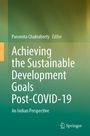 Buchtitel: "Achieving the Sustainable Development Goals Post-COVID-19: An Indian Perspective". Grün-gelber Hintergrund.
