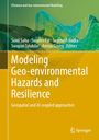 Titel: Modeling Geo-environmental Hazards and Resilience. Grün-gelber Hintergrund mit abstrakten geometrischen Linien.