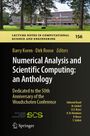 "Numerical Analysis and Scientific Computing: an Anthology". Gebäude und Bäume im Hintergrund. Springer-Logo unten.