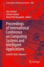 "Proceedings of International Conference on Computing Systems and Intelligent Applications, ComSIA 2026, Volume 1." Rote und blaue Grafik. Springer-Logo.
