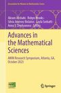 "Advances in the Mathematical Sciences", Symposium 2023, mit AWM-Logo und Springer-Logo in einem violett-gelben Design.